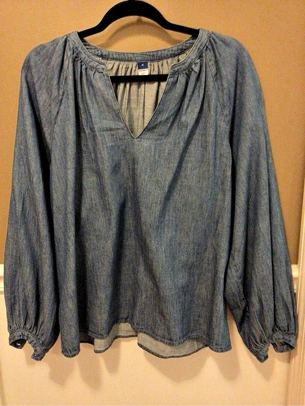 Old Navy Blue Long Sleeve Blouse